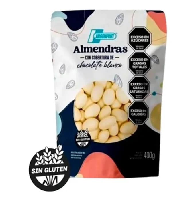 Almendras C/Choc Blanco x 400g Argenfrut