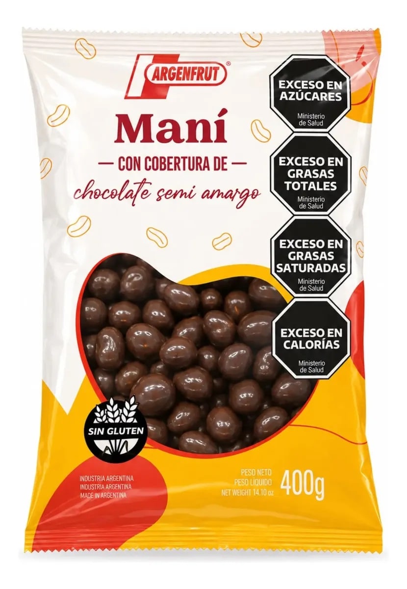 Mani C/Choc Semiam x 400g Argenfrut